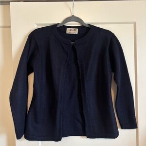 Peruvian Baby Alpaca Navy Cardigan